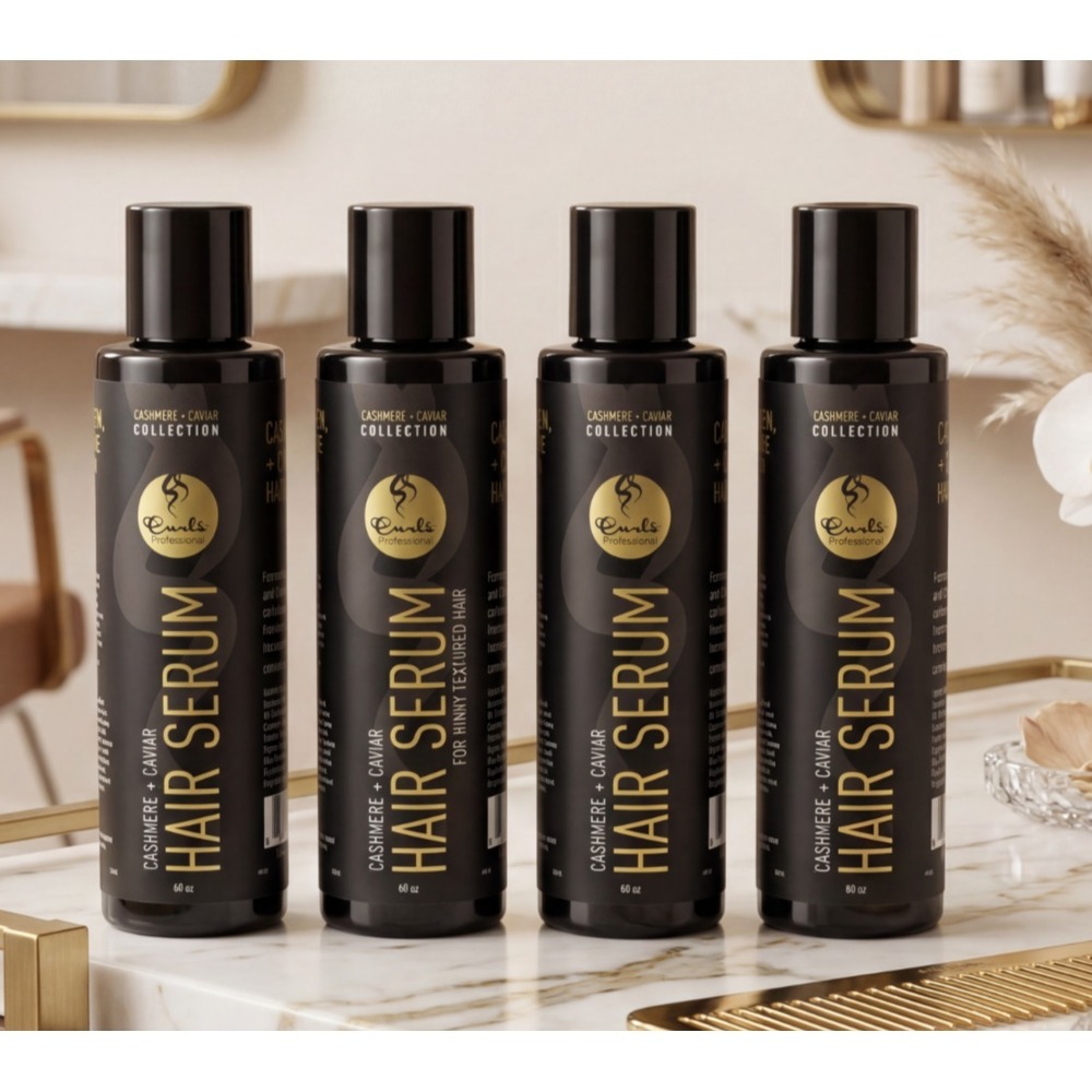 4 Curls Professional Cashmere & Caviar Collection Hair Serum 4oz each